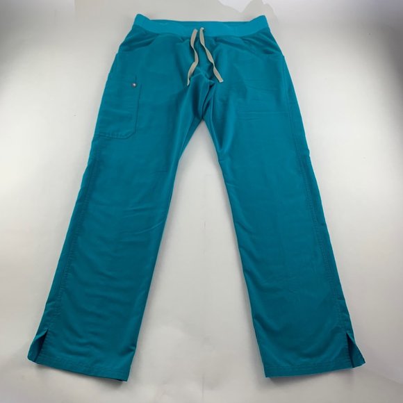 Figs Pants & Jumpsuits Tall Figs Teal 484 Wide Leg Cargo Scrub